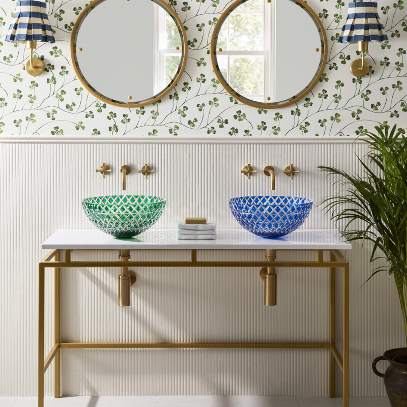 Lucia green and blue basin