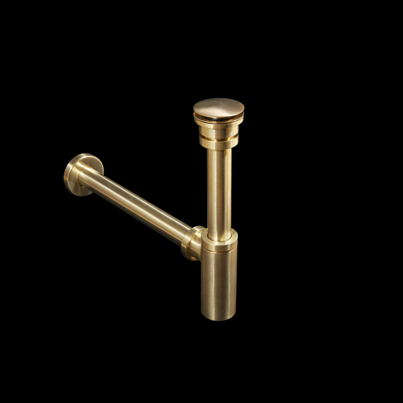 Jasper waste & bottle trap brusghed gold