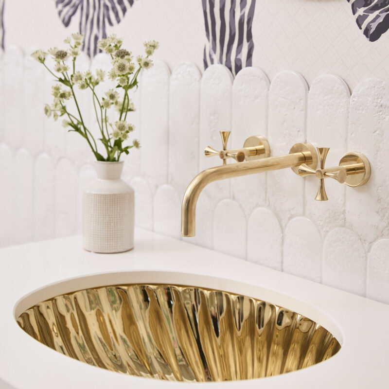 Calypso Gold basin and Theo taps