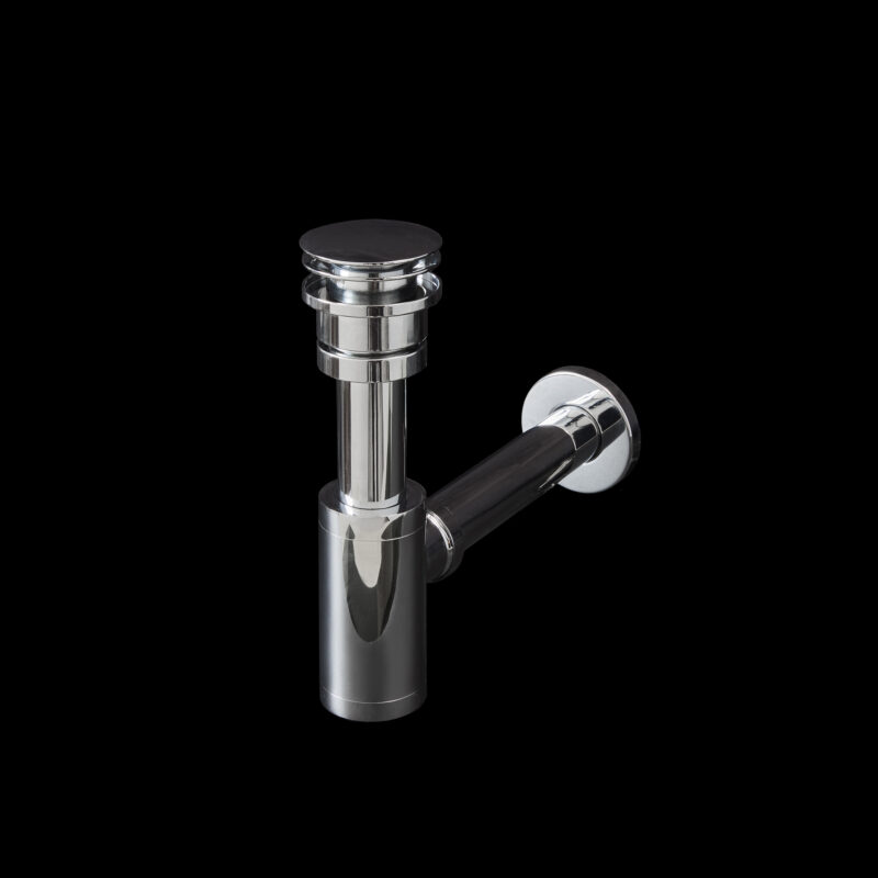 Monty_universal waste and bottle trap polished chrome