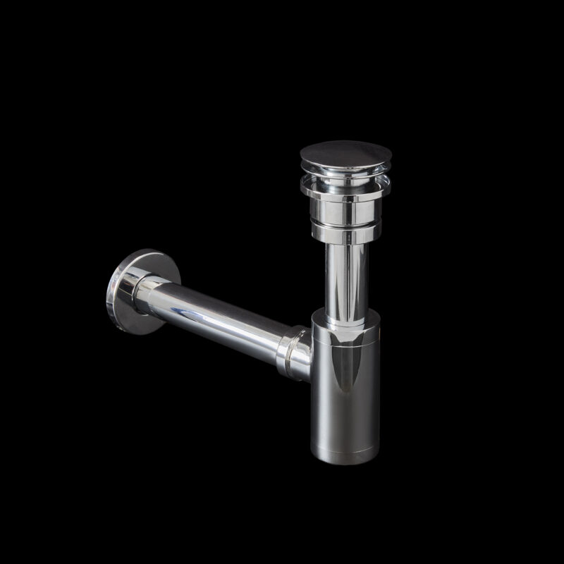Monty_universal waste and bottle trap polished chrome