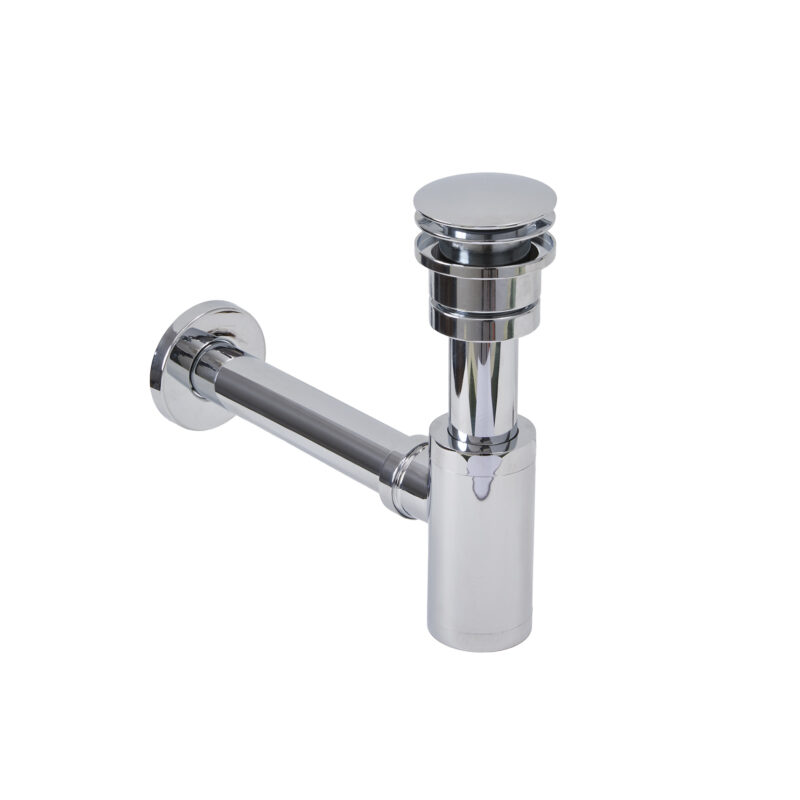 Monty_universal waste and bottle trap polished chrome