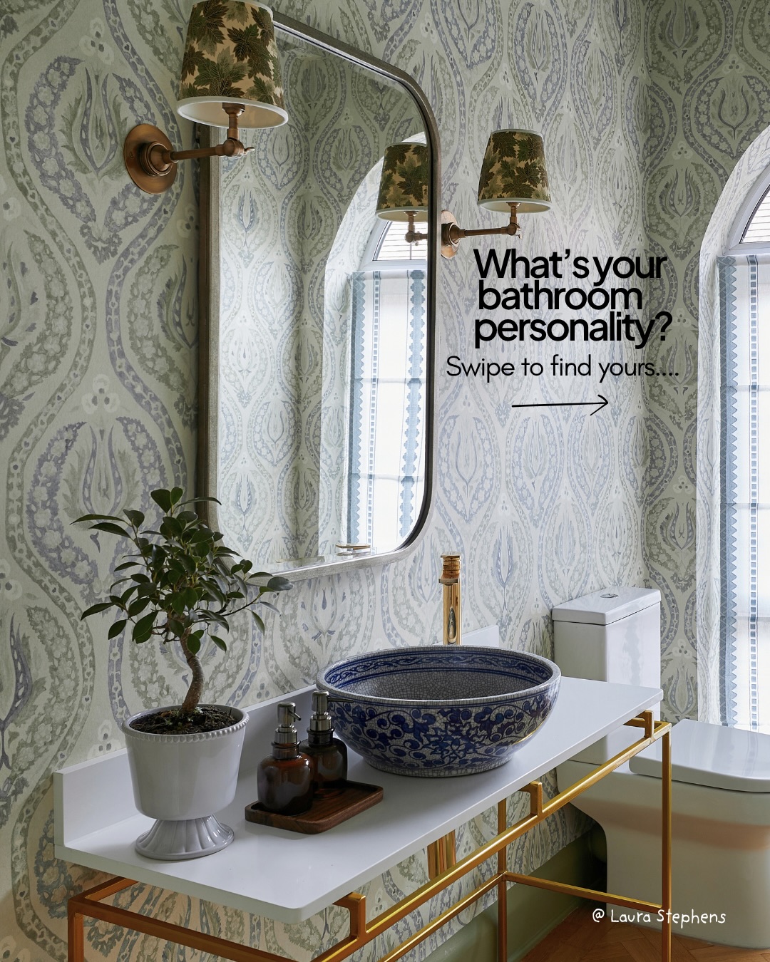 Bold, romantic, playful or pared-back? A bathroom can say just as much about your style as any...