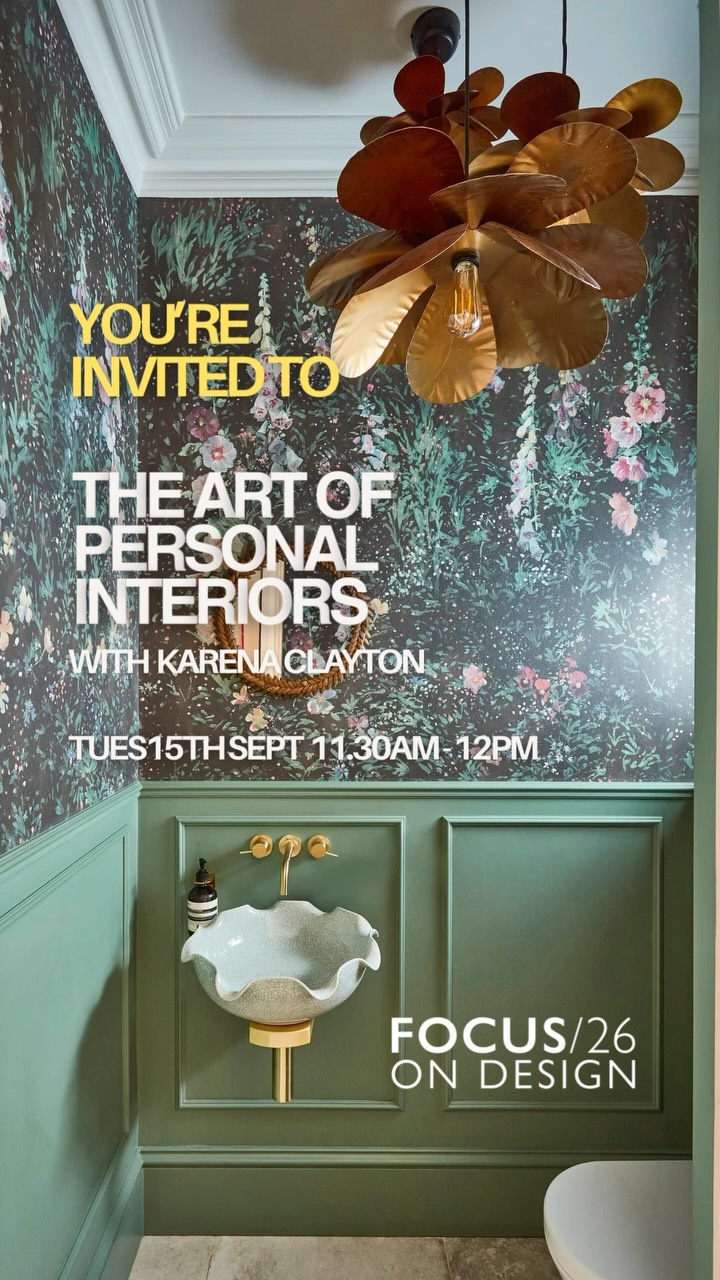 The Art of Personal Interiors 🤍 Join acclaimed interior designer Karena Clayton and interiors...