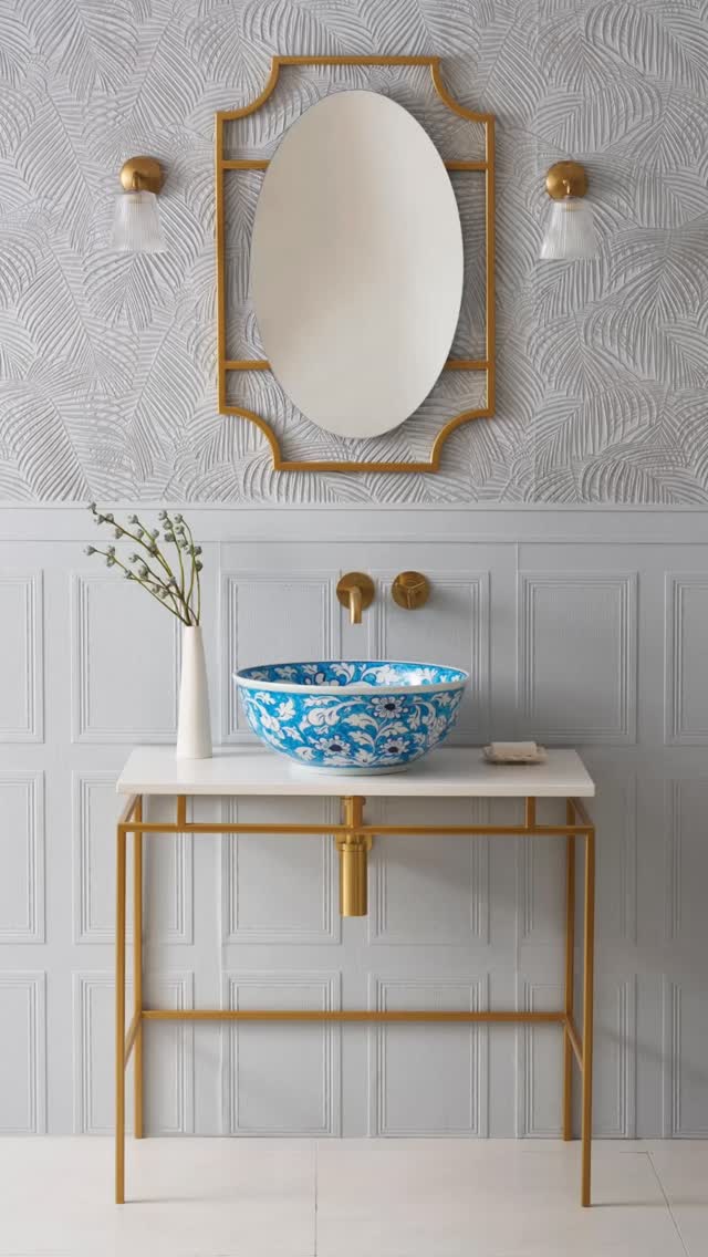 Cecilia: Bringing Mediterranean Charm to the Bathroom 🤍✨ Inspired by Sicilian ceramics, the Cecilia...