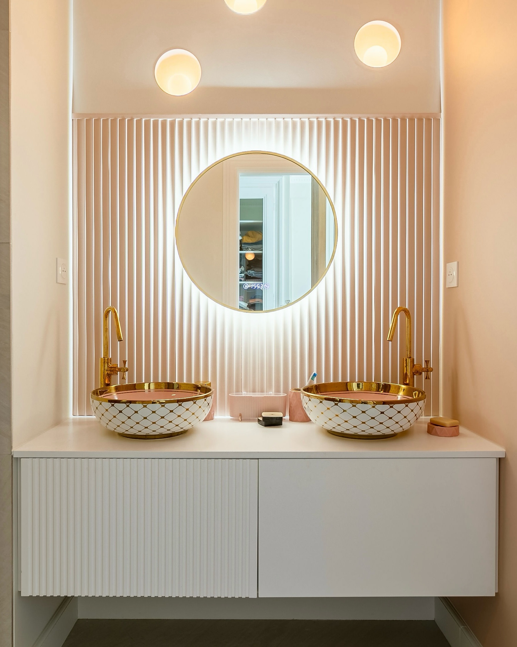 Agnes, Twice the Impact 🩷 Two statement basins. One beautifully considered double vanity by...